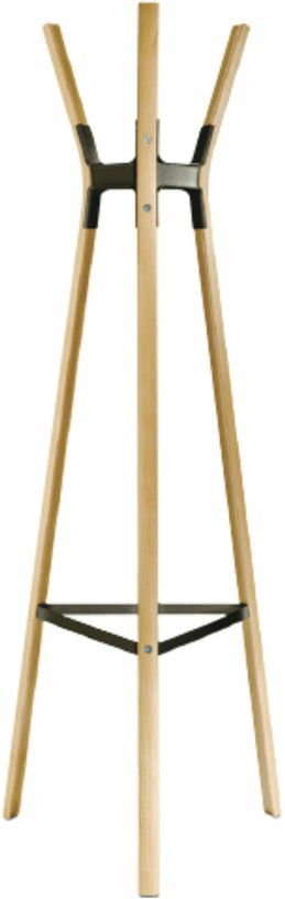 Porte - manteaux en hêtre et acier noir Steelwood - Magis - The Cool Republic