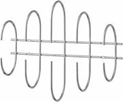 Porte - manteaux mural argenté 51 cm en acier Moveo - AYTM - The Cool Republic