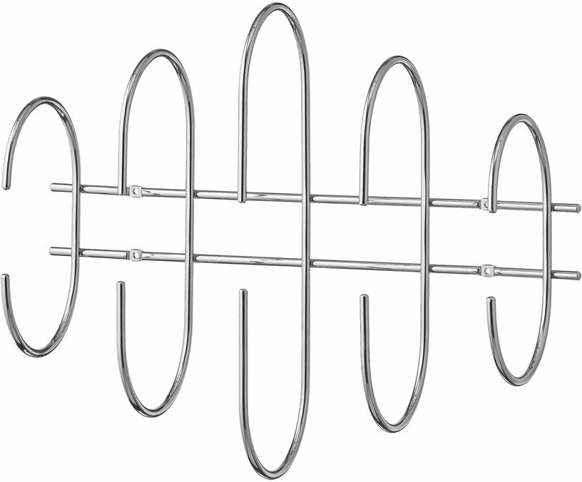 Porte - manteaux mural argenté 51 cm en acier Moveo - AYTM - The Cool Republic