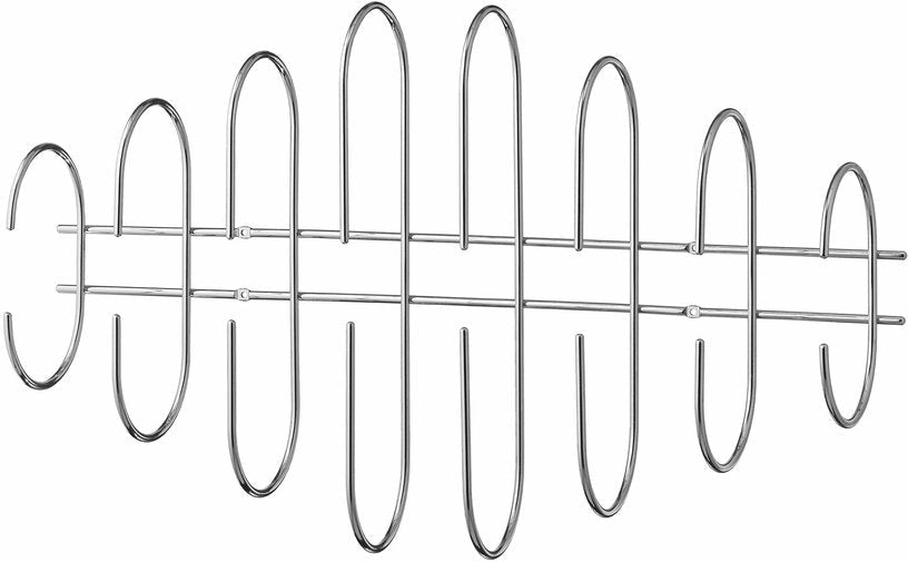 Porte - manteaux mural argenté 85 cm en acier Moveo - AYTM - The Cool Republic