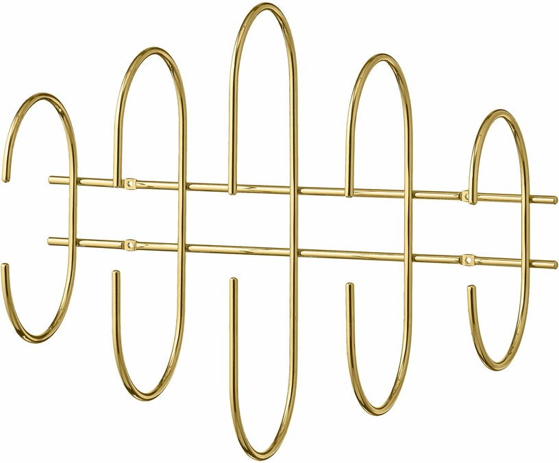 Porte - manteaux mural doré 51 cm en acier Moveo - AYTM - The Cool Republic