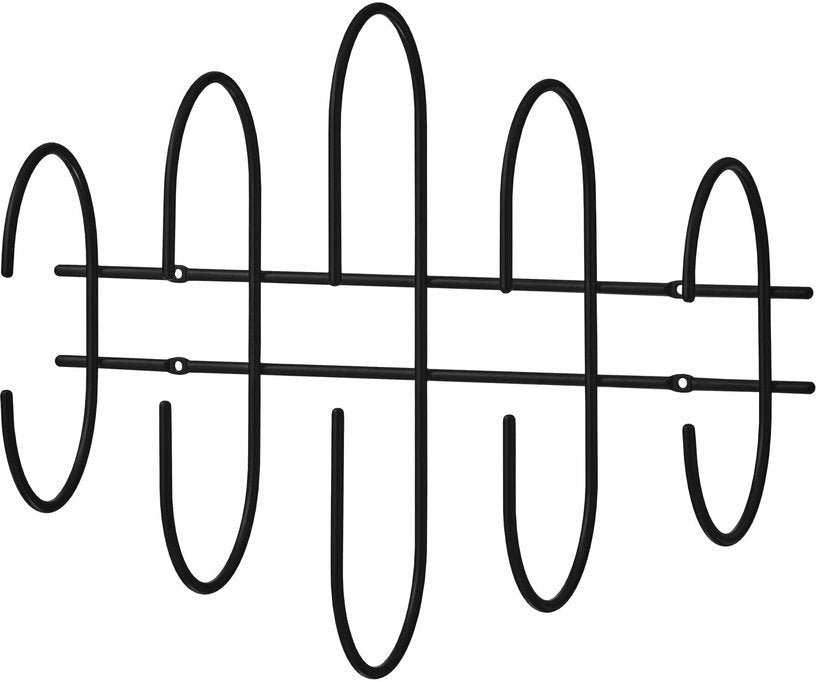 Porte - manteaux mural noir 51 cm en acier Moveo - AYTM - The Cool Republic