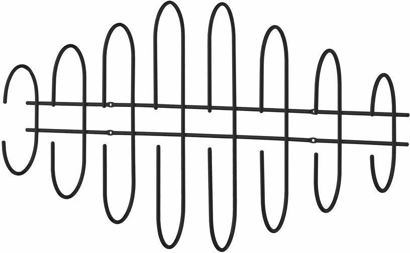 Porte - manteaux mural noir 85 cm en acier Moveo - AYTM - The Cool Republic