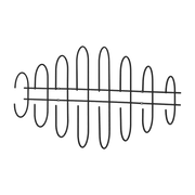 Porte-manteaux mural noir 85 cm en acier Moveo - AYTM - The Cool Republic