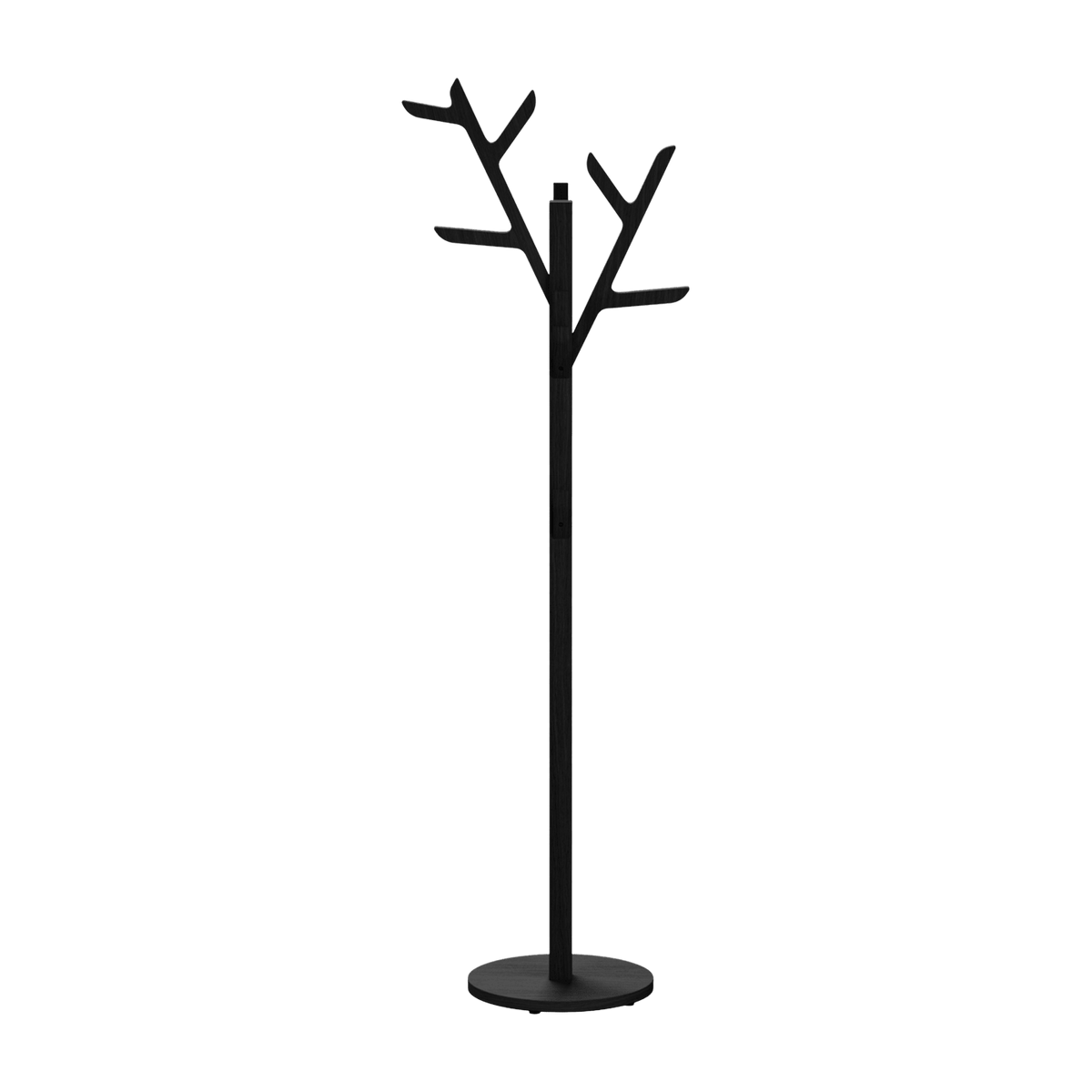 Porte manteaux sur pied en bois noir 48 x 35 x 158 cm Ambroise - Hartô - The Cool Republic