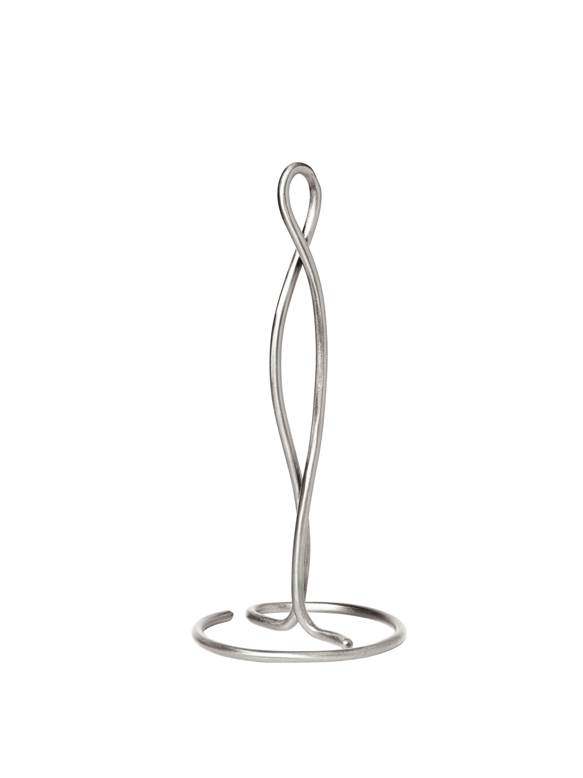 Brushed Stainless Steel Paper Towel Holder Curvature - Ferm Living - The Cool Republic