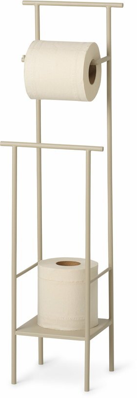 Porte - papier toilette en métal beige Dora - Ferm Living - The Cool Republic