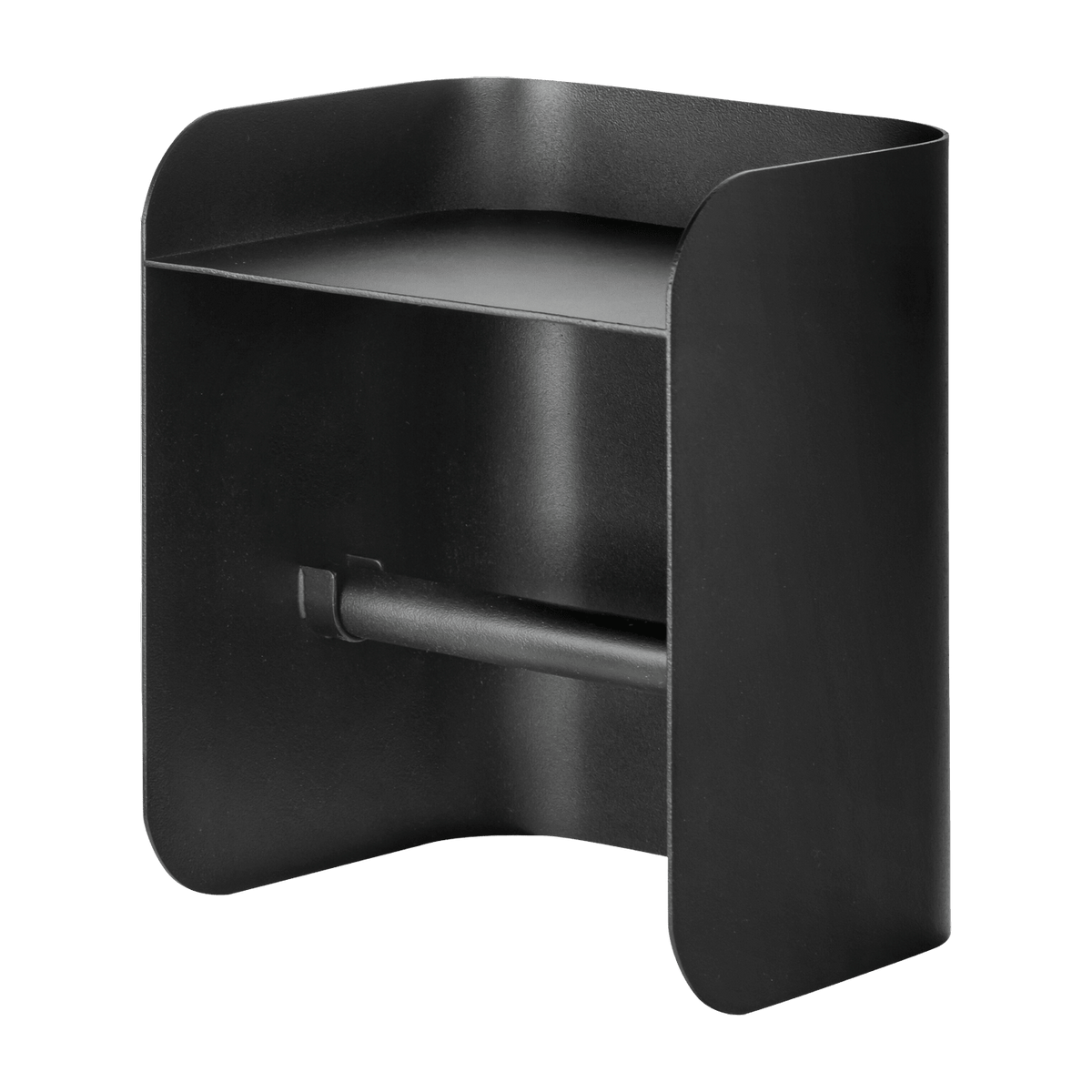 Porte papier toilette en métal noir Carry - Mette Ditmer - The Cool Republic