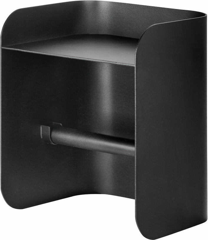 Porte papier toilette en métal noir Carry - Mette Ditmer - The Cool Republic