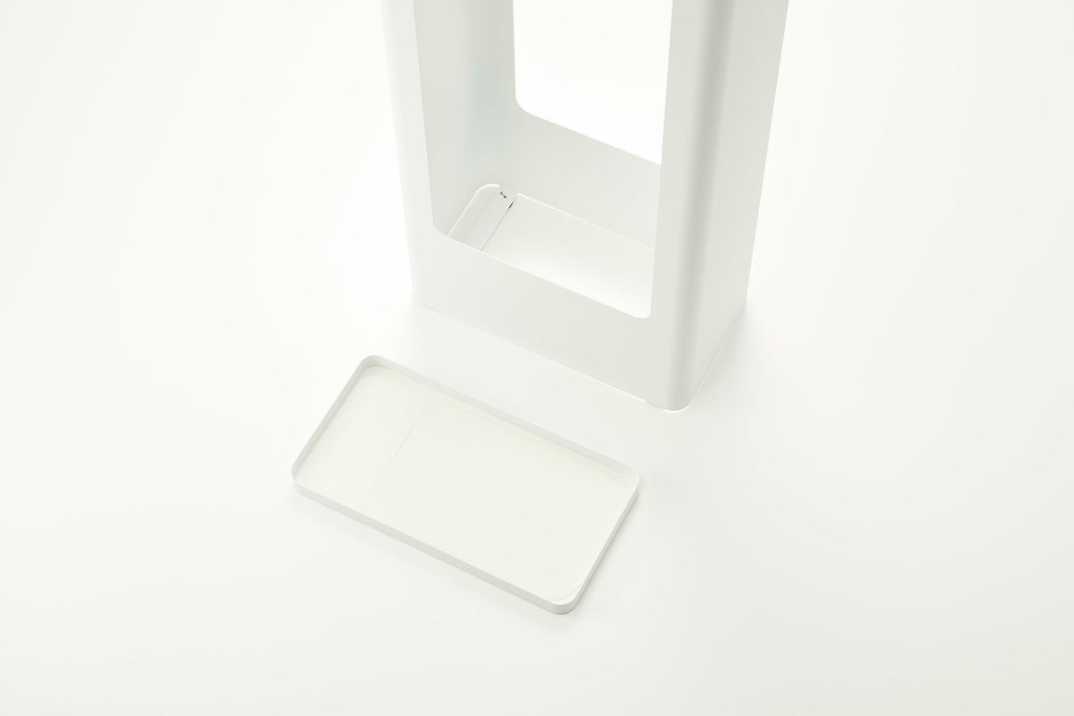Tower white steel umbrella stand - Yamazaki - The Cool Republic