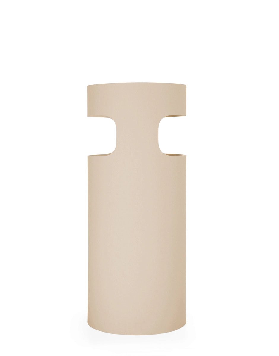 Porte-parapluies en plastique recyclé beige dove gray 60 x 25 cm Umbrella Stand - Kartell - The Cool Republic