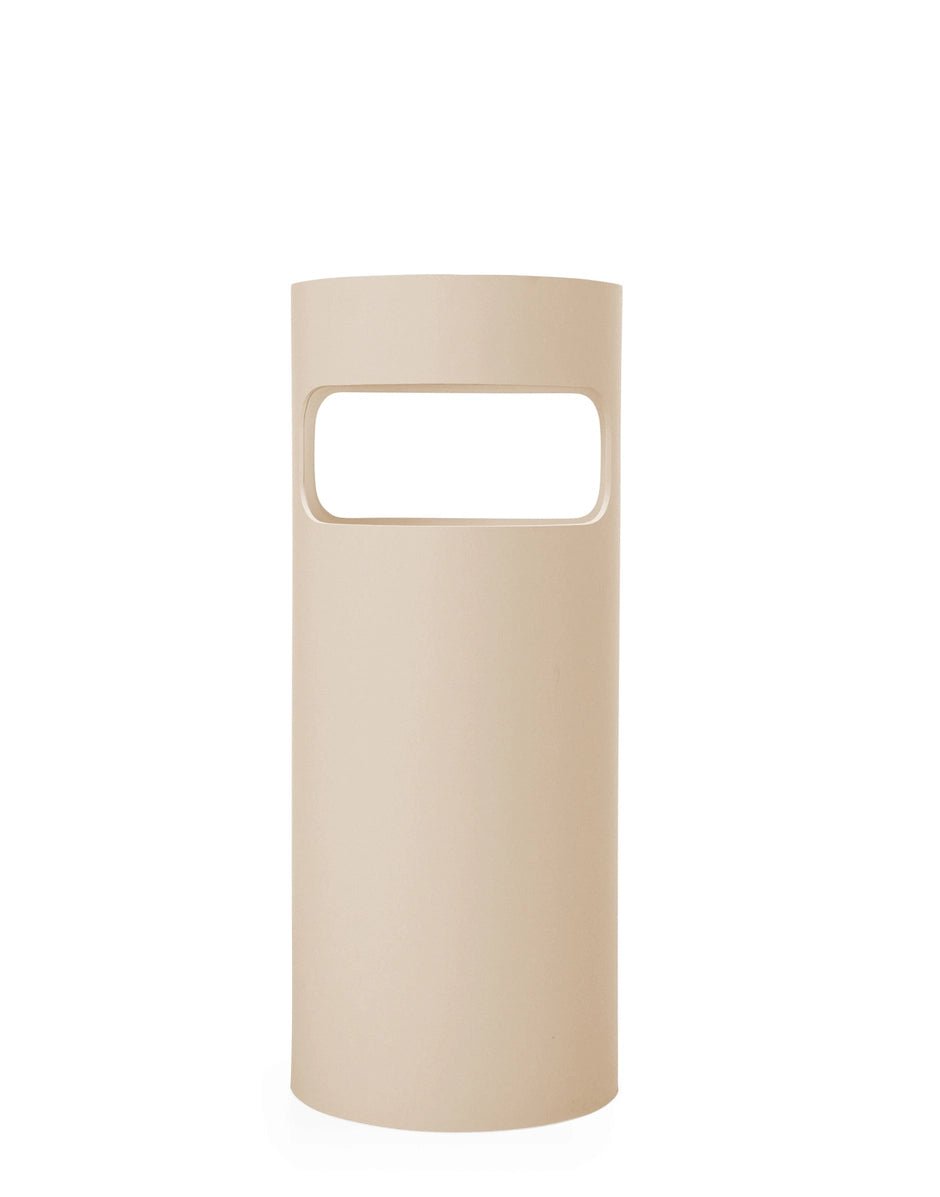 Porte-parapluies en plastique recyclé beige dove gray 60 x 25 cm Umbrella Stand - Kartell - The Cool Republic