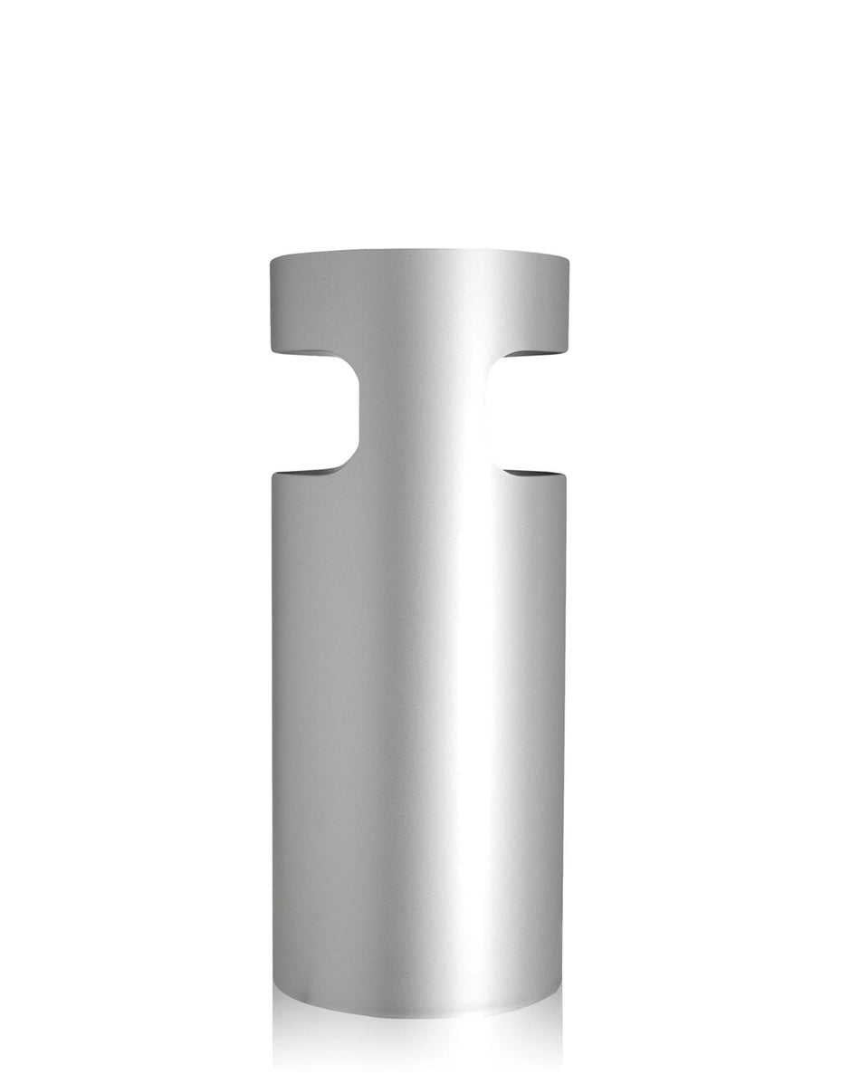 Porte-parapluies en plastique recyclé gris argenté 60 x 25 cm Umbrella Stand - Kartell - The Cool Republic