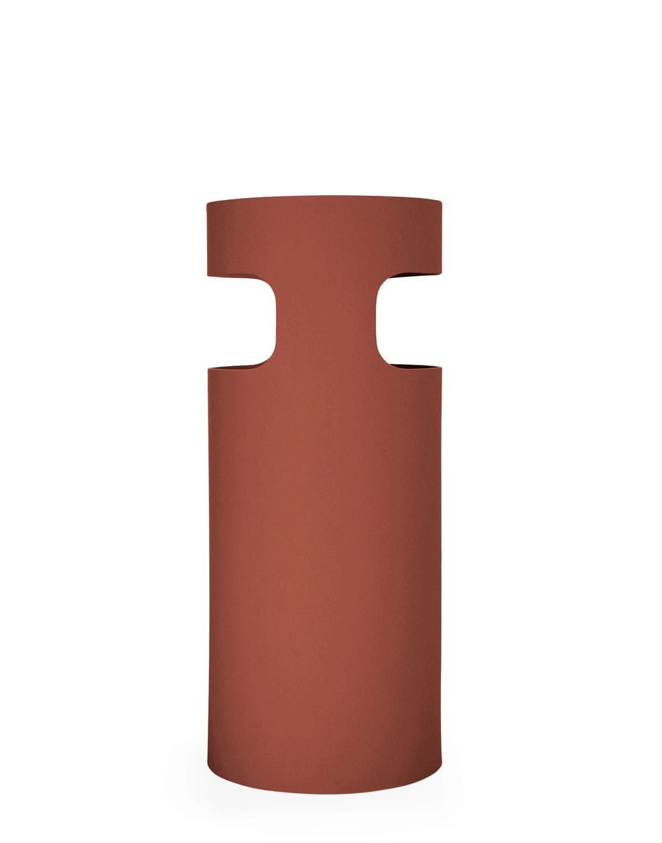 Porte-parapluies en plastique recyclé rouge bordeaux 60 x 25 cm Umbrella Stand - Kartell - The Cool Republic