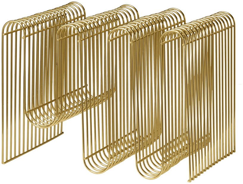 Porte - revues en acier doré 40,5 cm Curva - AYTM - The Cool Republic