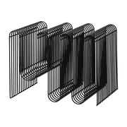 Porte-revues en acier noir 40,5 cm Curva - AYTM - The Cool Republic