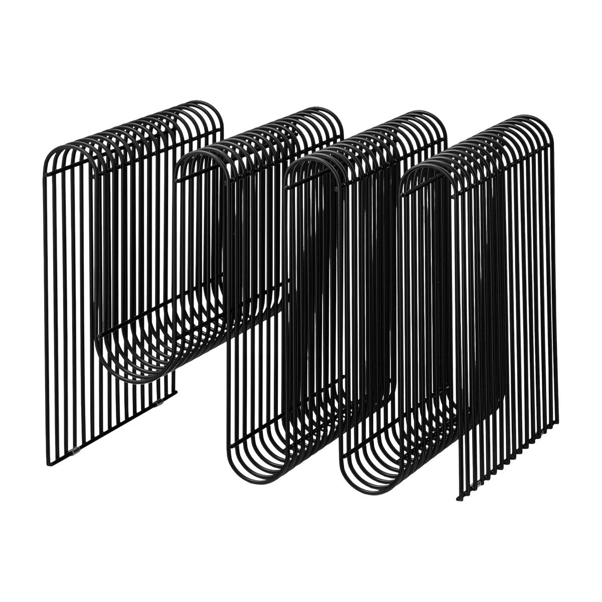 Porte-revues en acier noir 40,5 cm Curva - AYTM - The Cool Republic