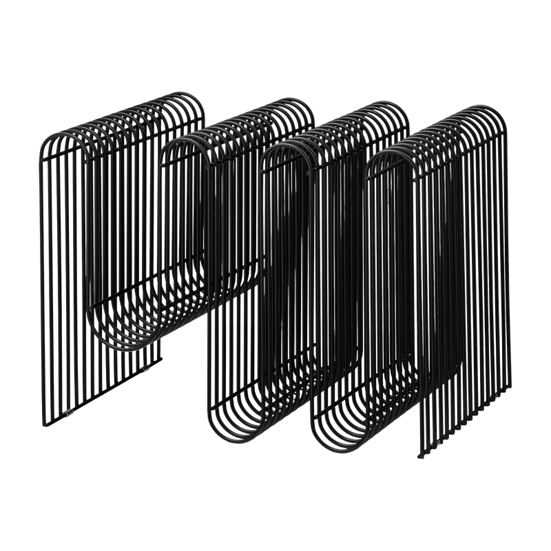 Porte-revues en acier noir 40,5 cm Curva - AYTM - The Cool Republic