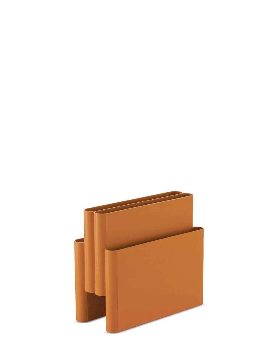 Porte-revues en thermoplastique orange 40x18,5x34,5cm Magazine Rack - Kartell - The Cool Republic