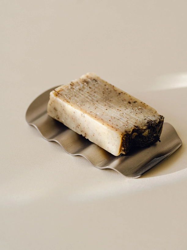 Porte - savon en acier inoxydable Olbi - noo.ma - The Cool Republic