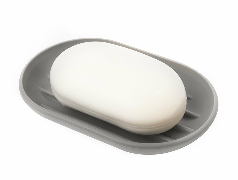Porte - savon en plastique moulé gris Touch - Umbra - The Cool Republic