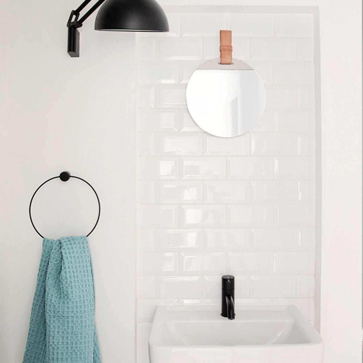 Porte-serviette noir - Ferm Living - The Cool Republic