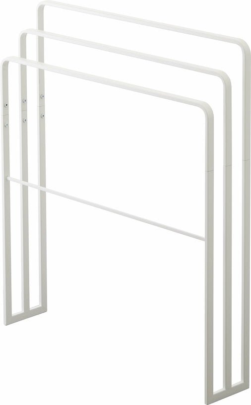 Porte - serviettes de bain avec 3 barres blanc Tower - Yamazaki - The Cool Republic