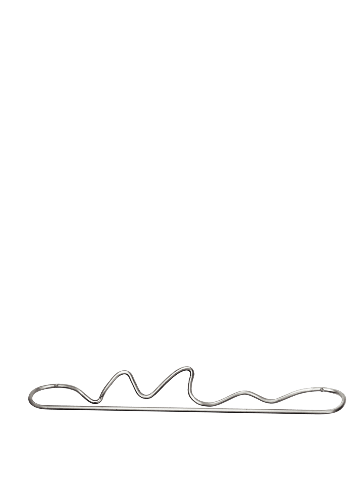 Porte-serviettes en acier inoxydable brossé Curvature - Ferm Living - The Cool Republic
