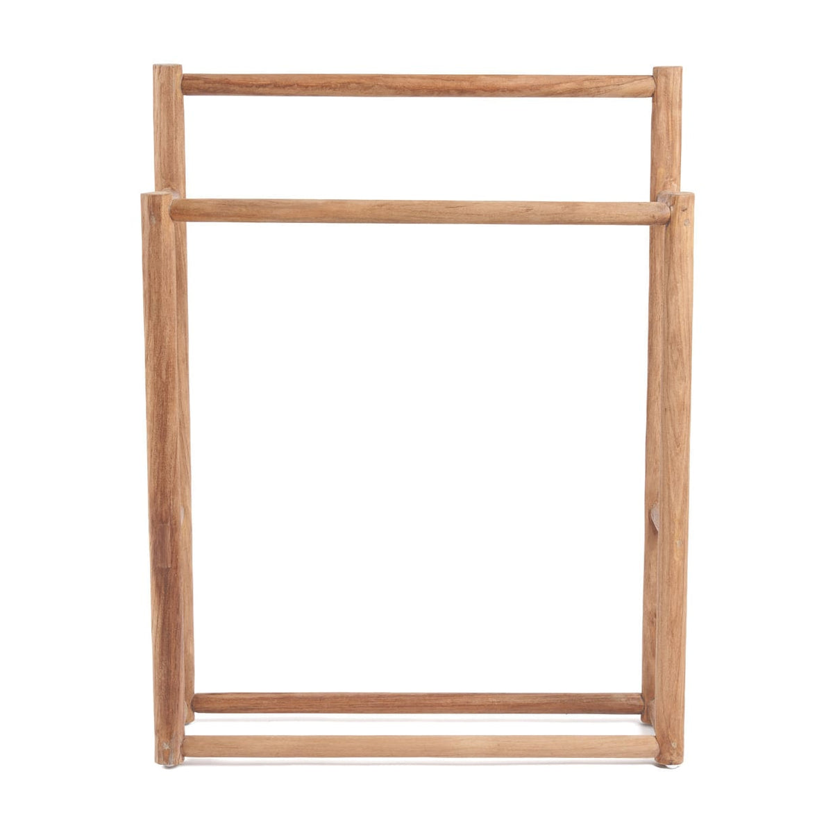 Porte-serviettes en teck naturel marron 70x90cm Rustic - Bazar Bizar — vue 5