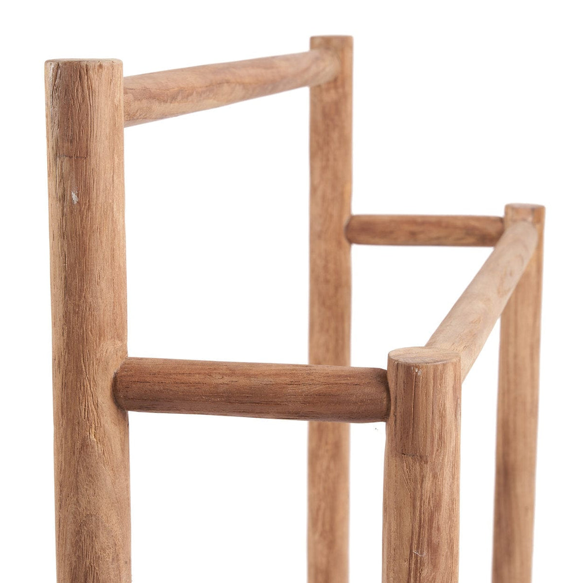 Porte-serviettes en teck naturel marron 70x90cm Rustic - Bazar Bizar — vue 6