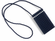 Porte - téléphone en perles bleu marine Rubus Perla - Hay - The Cool Republic
