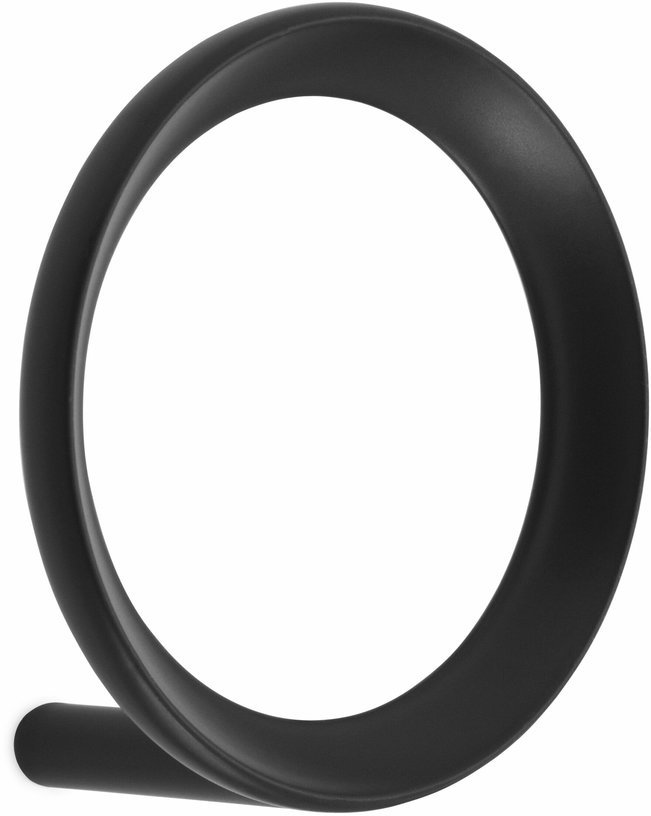 Portemanteau noir 7,8 cm Loop Hook noir - Normann Copenhagen - The Cool Republic