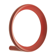 Portemanteau rouge 7,8 cm rouge Loop Hook - Normann Copenhagen - The Cool Republic