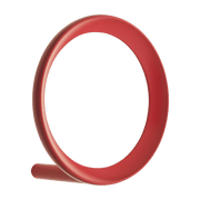 Portemanteau rouge 9,4 cm rouge Loop Hook - Normann Copenhagen - The Cool Republic