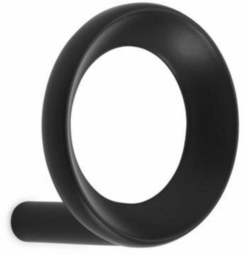 Portemanteaux noir 4,4 cm Loop Hook noir - Normann Copenhagen - The Cool Republic