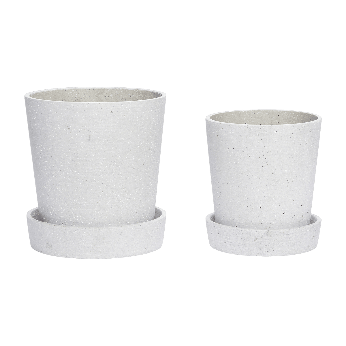 Podium Pots Small Grey (Set Of 2) - Hübsch - The Cool Republic