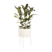 Pot à plantes en acier beige L Maki - noo.ma - The Cool Republic