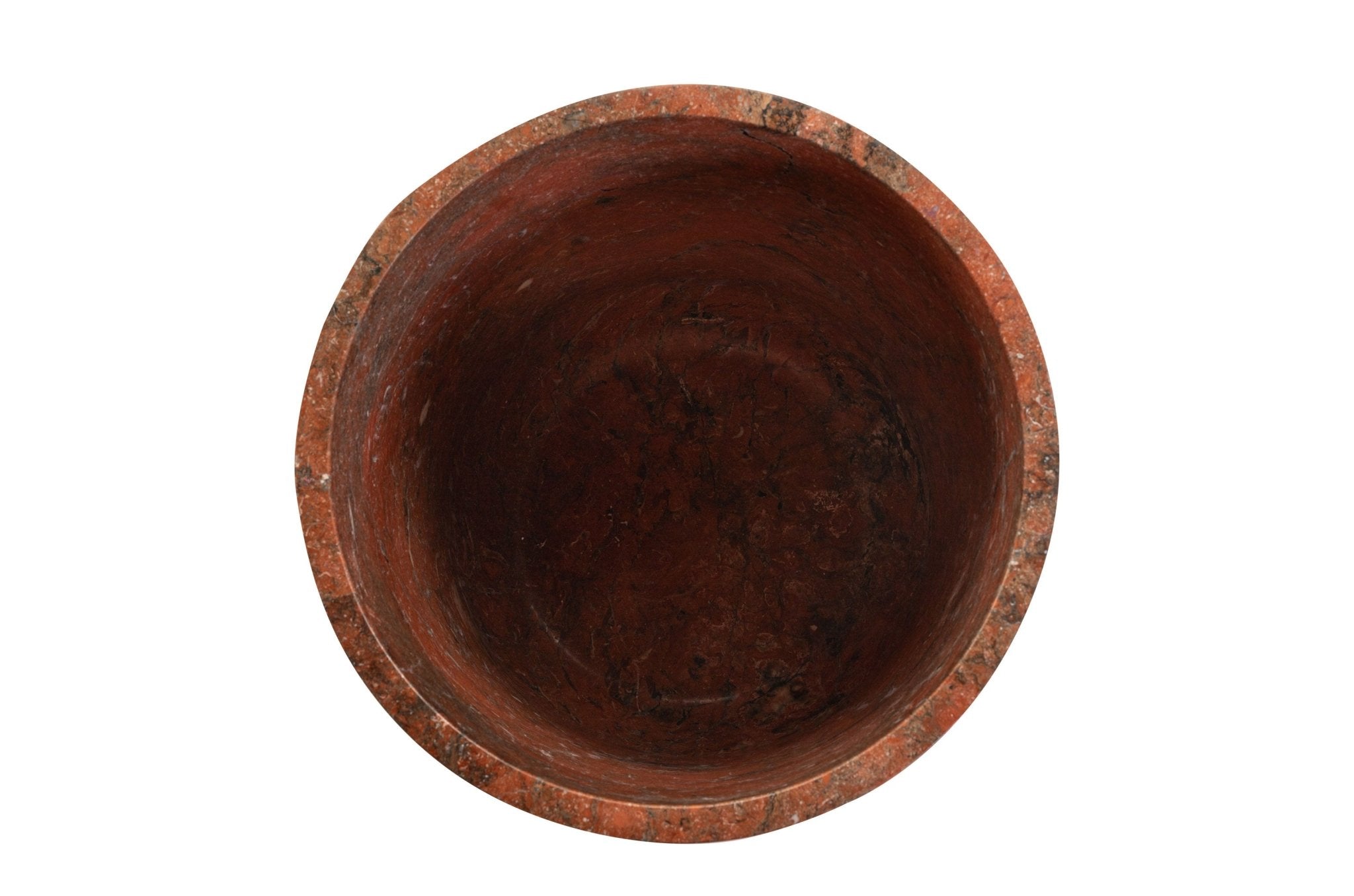 Pot de fleu en marbre java rosso 46x70cm Sam - Versmissen - The Cool Republic