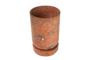 Pot de fleu en marbre java rosso 46x70cm Sam - Versmissen - The Cool Republic