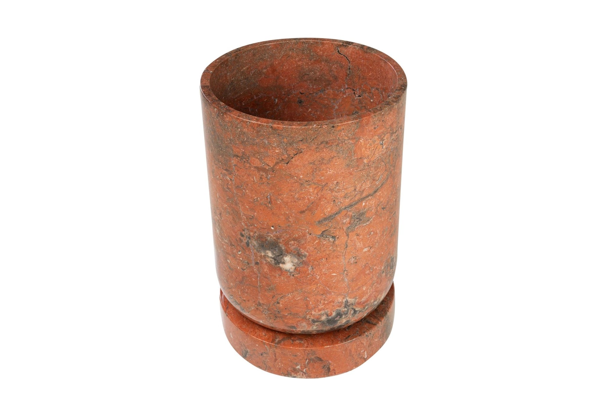 Pot de fleu en marbre java rosso 46x70cm Sam - Versmissen - The Cool Republic
