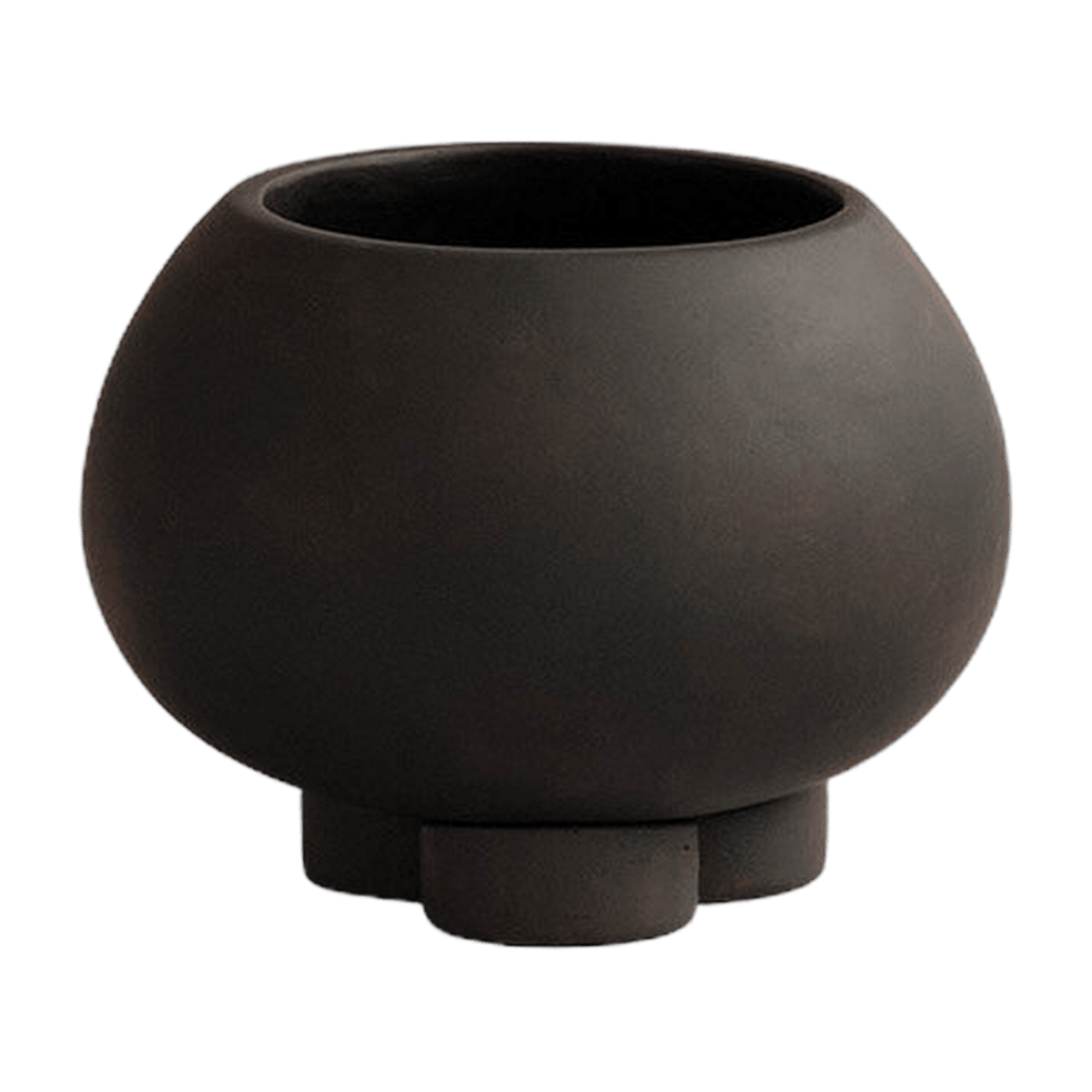 Pot de fleur en béton coffee 17x17x12,5cm petit - 101 COPENHAGEN - The Cool Republic