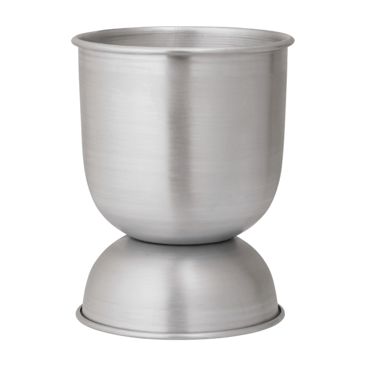 Pot de fleur reversible en aluminium 21x30cm Hourglass pot - Ferm Living - The Cool Republic