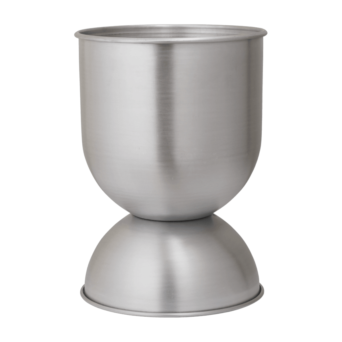 Pot de fleur reversible en aluminium 30xc42,5cm Hourglass pot - Ferm Living - The Cool Republic