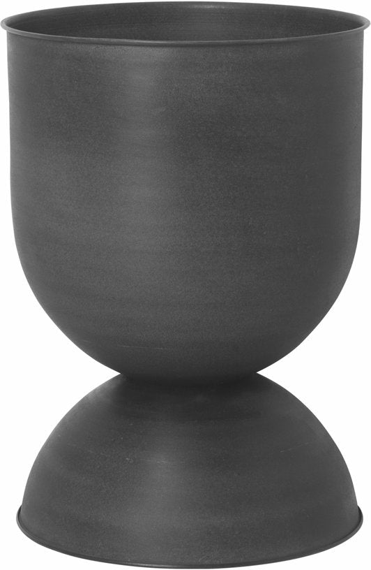Pot de fleur réversible en fer noir M Hourglass - Ferm Living - The Cool Republic