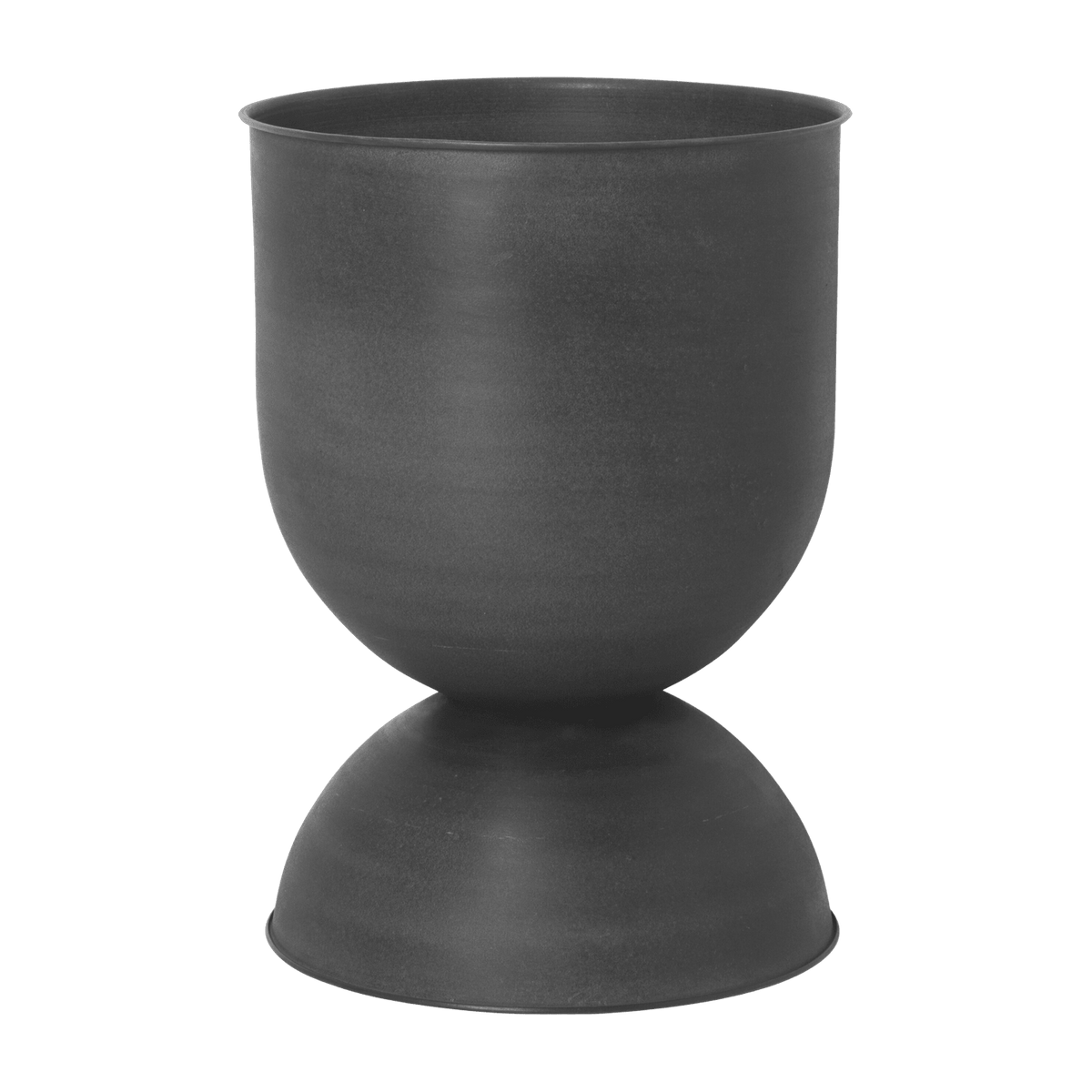 Pot de fleur réversible en fer noir M Hourglass - Ferm Living - The Cool Republic