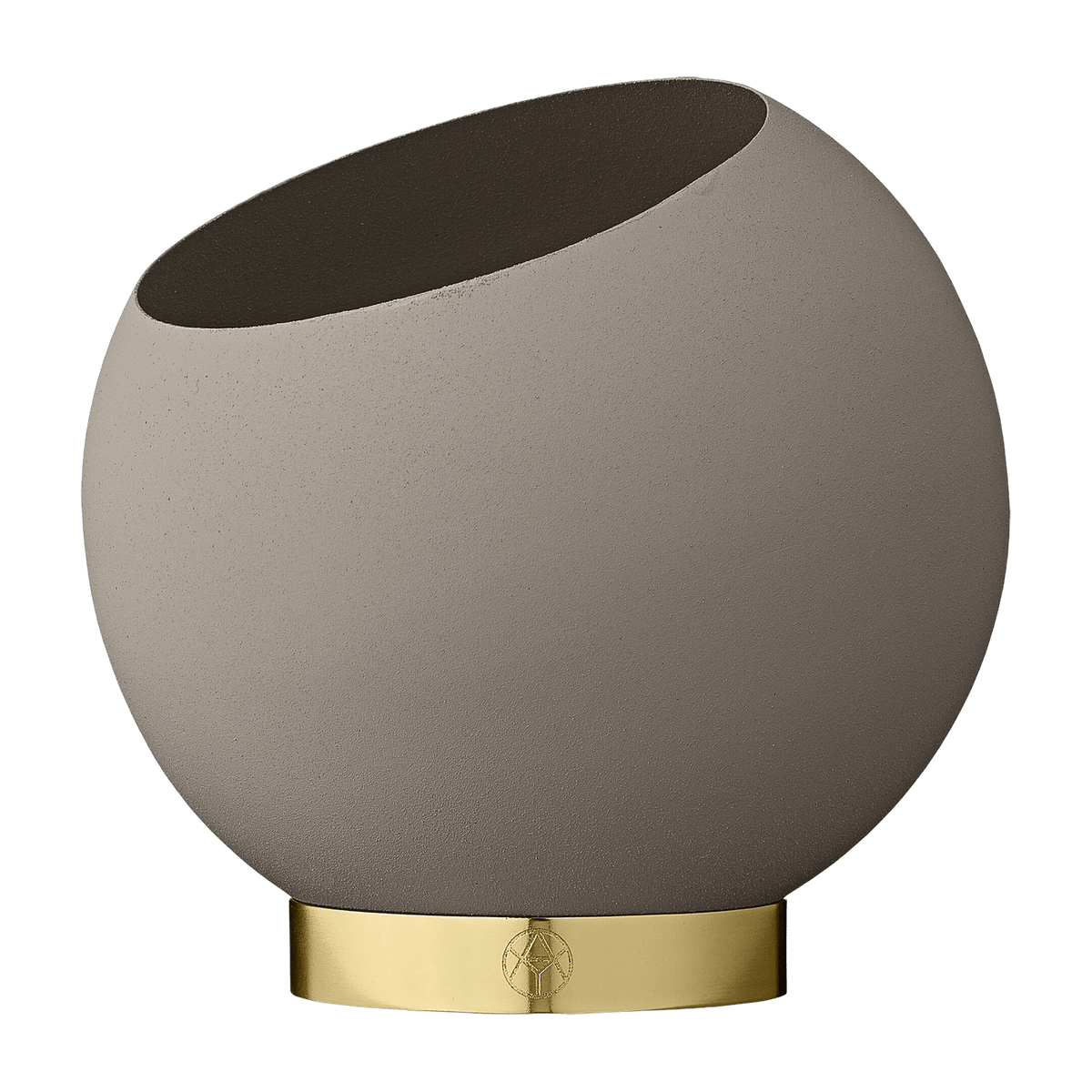 Pot de fleur taupe M Globe - AYTM - The Cool Republic