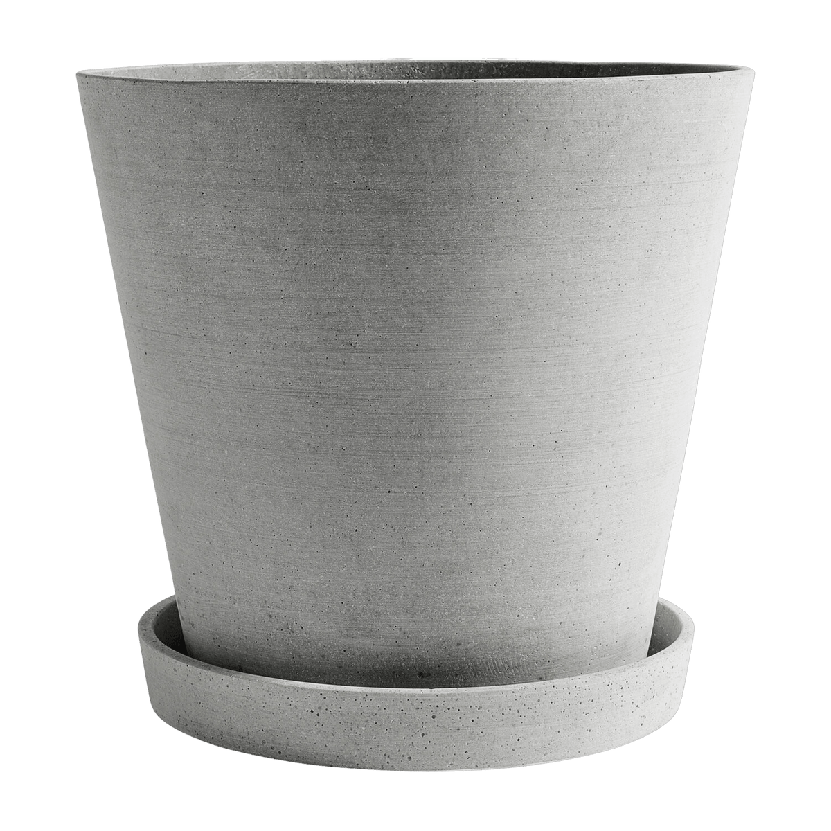 Flower pot with grey saucer XXXL Flowerpot - Hay - The Cool Republic