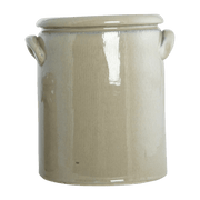 Flower pot in sand beige clay Poterie M - House Doctor - The Cool Republic