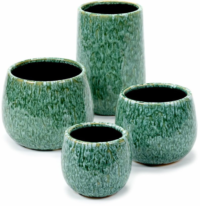Pot de fleurs en faïence vert 15 cm Seagrass - Serax - The Cool Republic