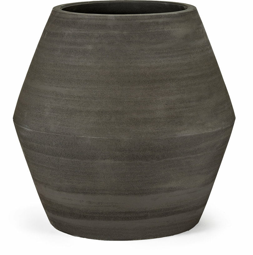 Pot de fleurs en grès noir 52 cm Construct - Serax - The Cool Republic